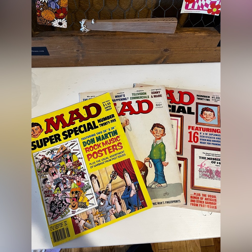 Vintage 70s MAD Magazines- Set of 3